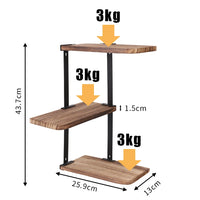 Thumbnail for étagère suspendue salle de bains bois et métal