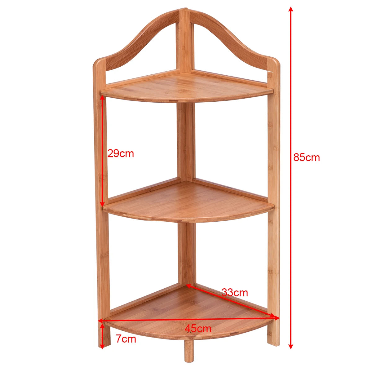 étagère en bois brut angle