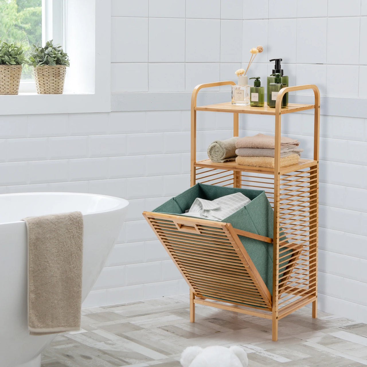 panier de linge pour salle de bain