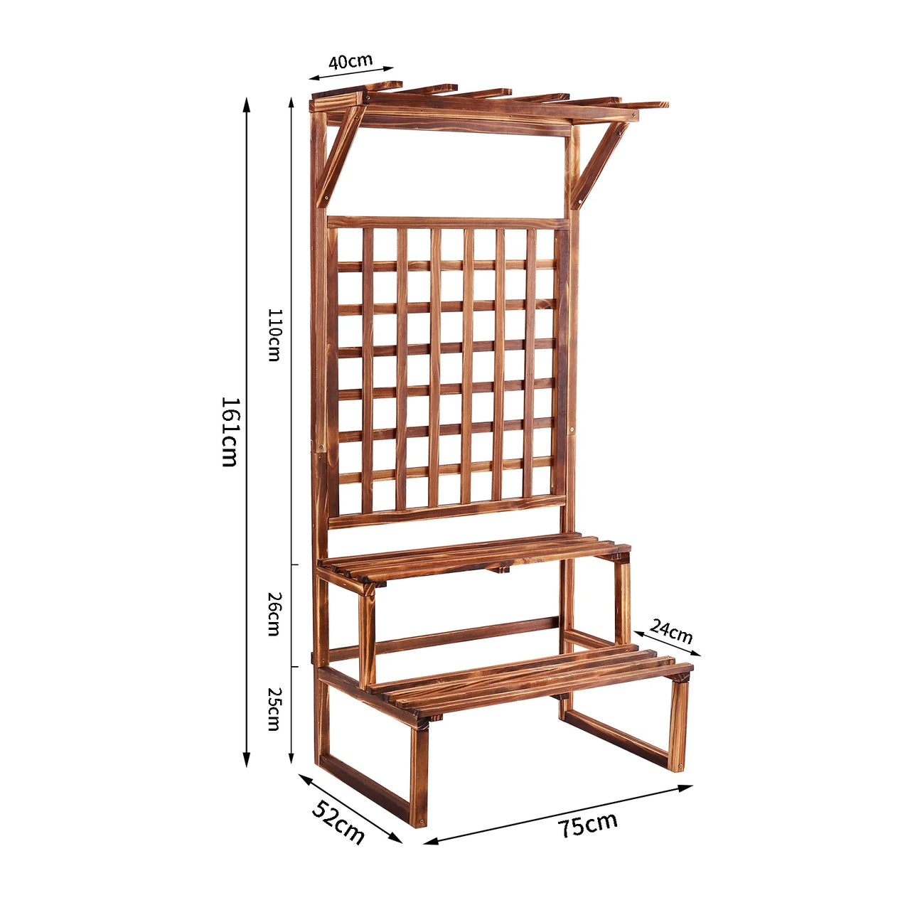 grande étagère bois bruit 160cm